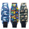 Langsprit Male Belly Bands for Dogs (Pack of 3) - Dog Diapers Male - High Absorbing Dog Wraps Washable - Reusable Small Doggy Doggie Puppy Dog Diapers (Sloth,Whale,Dinosaur, Small)