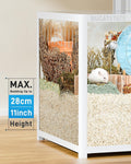 BUCATSTATE Hamster Cage 3.0, Large Hamster Enclosure (47in, White)
