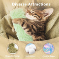 Maiiu 3 Pack Catnip Toys,Soft and Durable Cat Pillows Toys, Crinkle Sound Catnip Catnip Toys,Indoor Interactive Cat Kicker Toy, Companion Toys for Cats (Gray Set)