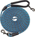 BTINESFUL Long Dog Leash, 10/15/20/30/50FT Dog Training Leash with Soft Handle, Reflective Heavy Duty Rope Dog Lead for 