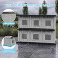 Fancyango Cat House Bed Cave, Cat Houses for Outdoor Cats, Grey-Black