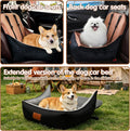Small Dog Car Seat & Travel Bed:Keep Your Pup Safe,Comfortable and Secure on Every Journey.Features 2 Safety Harnesses,R