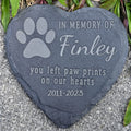 Jasaino Personalized Pet Memorial Stones - In Memory of Dog or Cat, Sympathy Gift for Pet Loss