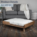 PETMAKER Elevated Dog Bed for Medium to Large Pets, Natural, 36” x 29.5”