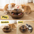 Kitty Curls Cat Toy,Magic Organ Cat Scratcher Board,Foldable Recyclable Cat Accordion Toy,Interactive Scratch Pad with T