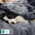 Bedsure Dog Blankets for Large Dogs, Fluffy Waterproof Dog Blanket for Couch Protector and Bed Washable, Fuzzy Faux Fur Pet Throw Blankets for Calming, Dog Accessories, XL, 50×60 inch, Tie-dye Grey