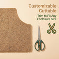 Reptile Carpet 30"x12" 2 PCS Coconut Fiber Mat for 20 Gallon Reptile Tank,Tortoise Habitat Bedding Liner for Snake,Turtl