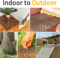 Petfolio 18 Pack Scat Mat for Cats - 8 x 6 Inch Cat Deterrent Mat with 1 Inch Spikes is A Great Cat Repellent Indoor & Outdoor to Keep Cats Away. Includes 6 Garden Staples & 10 Zip Ties (Grey)