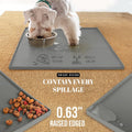 AVERYDAY 18x10 Waterproof Silicone Dog Food Mat, Raised Edge Placemat