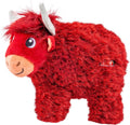 KONG Toughz Highland Cow Plush Dog Toy, Medium, Durable for Active Play