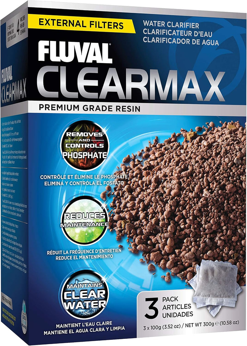 Fluval ClearMax Phosphate Remover, 3-Pack, 100-gram, All Breed Sizes