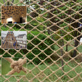 Bunifa Safety Hemp Rope Net Kids Climbing Safety Net Children Rope Neting Balcony Stairs Fence Railing Garden Playground Protection Heavy Duty Indoor Outdoor Decor 6mm/8cm 3.3x13.1ft(1x4m)