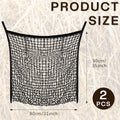 Fabbay 2 Pcs Slow Feed Hay Net for Horses, 35 x 31 Inch Hay Bag, Black
