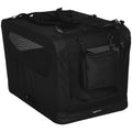Amazon Basics Portable Soft Pet Dog Crate Carrier Kennel with Mesh Windows, Foldable, 30 x 21 x 21 inches, Black