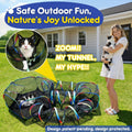 Fabunote Outdoor 5-in-1 Portable Cat Tunnels - Cat Enclosure with Tent for Indoor Cats, Enclosed Catio for Kitty & Small Animals