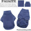 Paiaite Dog Shirt Soft Lightweight Breathable Turtleneck T-Shirt: Warm Comfy Vest for Teacup Chihuahua, Yorkie Puppy & C