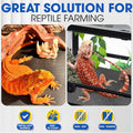 Extra Thick 24"x60" Reptile Substrate Mat, 4PCS Rug Gripper (without Tank)