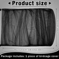 Shappy Large Bird Cage Seed Catcher,Bird Cage Cover Net Skirt Guard,Adjustable Soft Airy Mesh Net for Parrot Parakeet Macaw(59.8 x 39.4 Inch/ 152 x 100 cm,Black)