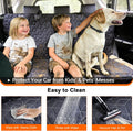 Meginc Dog Car Seat Cover-Waterproof Bench Back Seat Protector for SUV&Cars