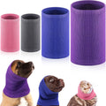 Saintrygo 4 Pcs Dog Snoods Pet Ear Wrap Cover Sound Proof Muffs for Barking and Bathing Warm Winter Scarf for Calming