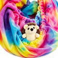 Hedgehog Bonding Scarf Hedgehog Cuddle Sack Snuggle Fleece Pouch for Sugar Glider Guinea Pig Travel Sling Carrier Bag