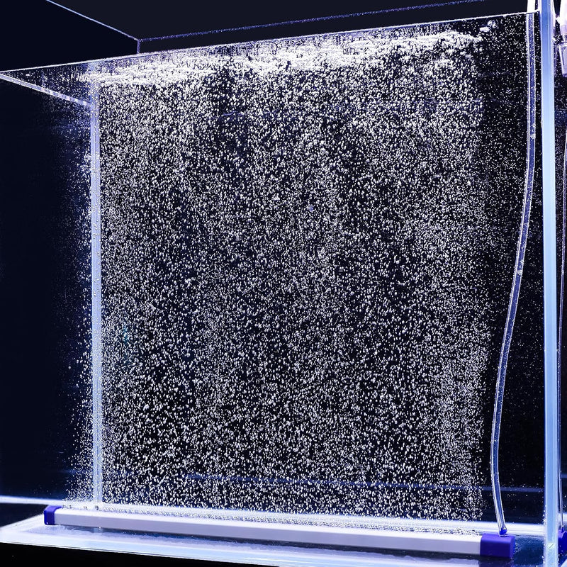 hygger 27.5 Inch Long Aquarium Bubble Bar, Ultra-Fine Quiet Oxygen Diffuser Bubble Curtain Wall, Self-Sinking Design Fis