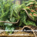Artificial Reptile Terrarium Plants 3 Pack with Suction Cups