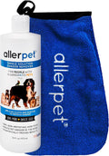 Allerpet Single Solution 16 fl oz Bottle Dander Remover for Pets - Relieves Allergies - Bonus Mitt to Easily Apply Solut