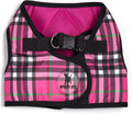 THE WORTHY DOG Easy Step-in Mesh Harness for Small Dogs, Hot Pink