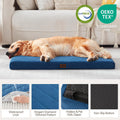 Orthopedic Dog Bed Mat Large Medium Sized Dogs, Waterproof Dog Crate Bed with Removable Cover, Washable Pet Bed with Egg