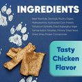 Virbac C.E.T.® Enzymatic Oral Hygiene Chews for Dogs, Large - Plaque & Tartar Control - Single Layer Beefhide with Exclusive Dual-Enzyme System & Tasty Chicken Flavor - Easy to Give Dog Dental Chew