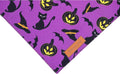 Realeaf Halloween Dog Bandanas 2 Pack, Reversible Orange Pumpkin Pet Scarf for Boy and Girl, Premium Durable Fabric, Hol