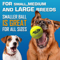 Nerf Dog Tennis Ball Blaster Dog Toy Gift Set, Tennis Ball Dog Fetch Toy Launches up to 50 ft, Dog Ball Thrower for All Breeds Includes Green Tennis Ball Launcher and 3 Dog Tennis Balls