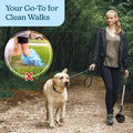 PETMAKER One‑Handed Pet Pooper Scooper for Dogs and Cats, Black, 28”