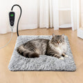 GOLOPET Cat Heating Pad 18x18 in with Smart Thermostat Switch and Power Line Protection Tube,Obtained MET and UL Dual Certification,Waterproof Pet Heating Pad for Cats, Long Velvet Cloth Cover