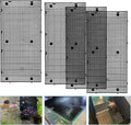 Adjustable Platic Grip Panel Aquarium Fish Tank Divider Filter Bottom DIY Plastic Grid Fish Tank Isolation Board Plastic