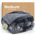 Bedsure Dog Blankets for Large Dogs, Fluffy Waterproof Dog Blanket for Couch Protector and Bed Washable, Fuzzy Faux Fur Pet Throw Blankets for Calming, Dog Accessories, XL, 50×60 inch, Tie-dye Grey