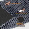 FURTIME Backseat Pet Bed Mat, Non-Slip Dog Bed for Car Back Seat, Washable Travel Pet Mat with Removable Cover, Dog Seat Covers Protector Fit for Backseat Extenders and Trucks SUVs, 54"x 24.8", Grey