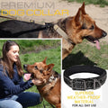 ADITYNA Heavy Duty Dog Collar with Handle - Thick Dog Collar for Large Dogs - Wide, Reflective, Tactical, Soft Neoprene 