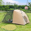 Quickup Pop Up Cat Tent for Outside, X-Large Catio & Cat Enclosure with Fish-Shaped Cat Mat, Portable Outdoor Cat Plaype