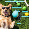 Portable Dog Water Bottle with Bowl, 10oz Leak-Proof Stainless Steel Dog Travel Water Bottle, BPA-Free Pet Water Dispens
