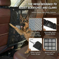 Dog Car Barrier, 9-Grid Reinforced Sturdy Pet Car Divider, Breathable Double-Layer Mesh with Zipper Storage, Easy to Ins