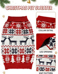 Christmas Dog Sweaters for Small Medium Large Dogs and Cats,Pet Soft Warm Holiday Outfit Girl & Boy,Pup Winter Clothes Turtleneck Double Knitting Collar for Out