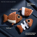 GRRREEN Cat Toys | Plush Fish Puzzle Stuffed Animal for Cats | Eco Friendly Interactive Cat Toys for Indoor Cats