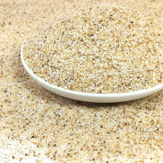 YISZM Aquarium Sand, 2lbs Beige Fish Tank Sand, Aquarium Gravel Substrate