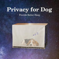 VIE DE AMAN Dog Crate Topper Wood with Tassel Curtain for 24 inch Crate