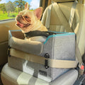 PETSFIT Dog Car Seats for Small Dogs – Patented Safety Buckles – Safety Tether – Foldable Travel Dog Booster Car Seat Reduces Anxiety & Road Trips – Stable Frame, Soft Cushion, Fits Front/Back Seat