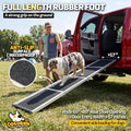 87" Extra Long Dog Ramp for Pickup Truck, 17" Wide Aluminum Alloy Foldable Pet Car Ramp for Large Dogs 150 lbs, Upgraded