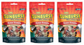 Higgins 3 Pack of Sunburst Gourmet Natural Bird Treats, 5 Ounces Each, True Fruits Flavor, for Conures Parrots and Macaws