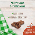 Nylabone Healthy Edibles Natural Dog Chews Long Lasting Meaty Center Beef Flavor Treats for Dogs, Small (12 Count)